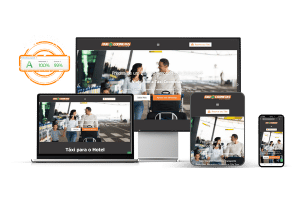 Mockup Site Cooperativa de Taxi 600 × 400 px | WebSite Salvador