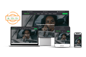 Mockup Site para Cooperativa de Táxi (600 × 400 px)