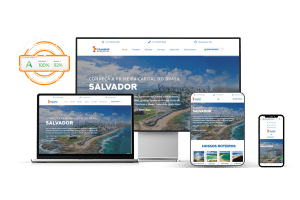 Mockup Site para Transporte Turístico (600 × 400 px)